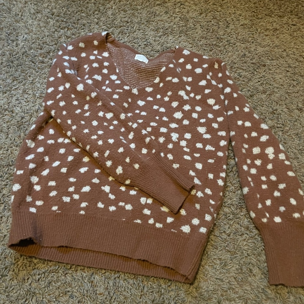 Impressions Boutique V Neck Cozy Sweater